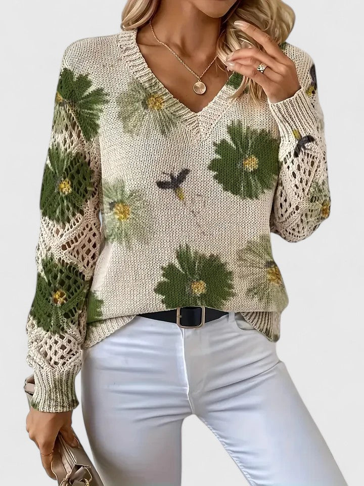 Olivia | Elegant jumper with floral design
