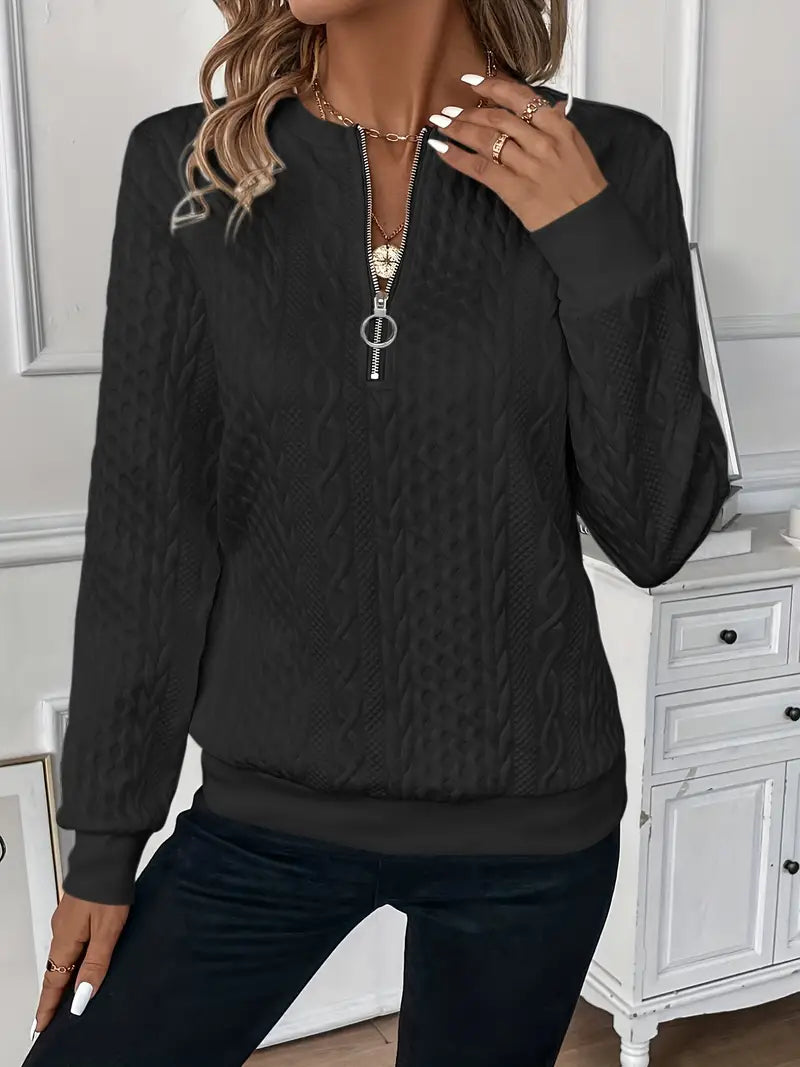 Emily | Cozy Zip Sweater
