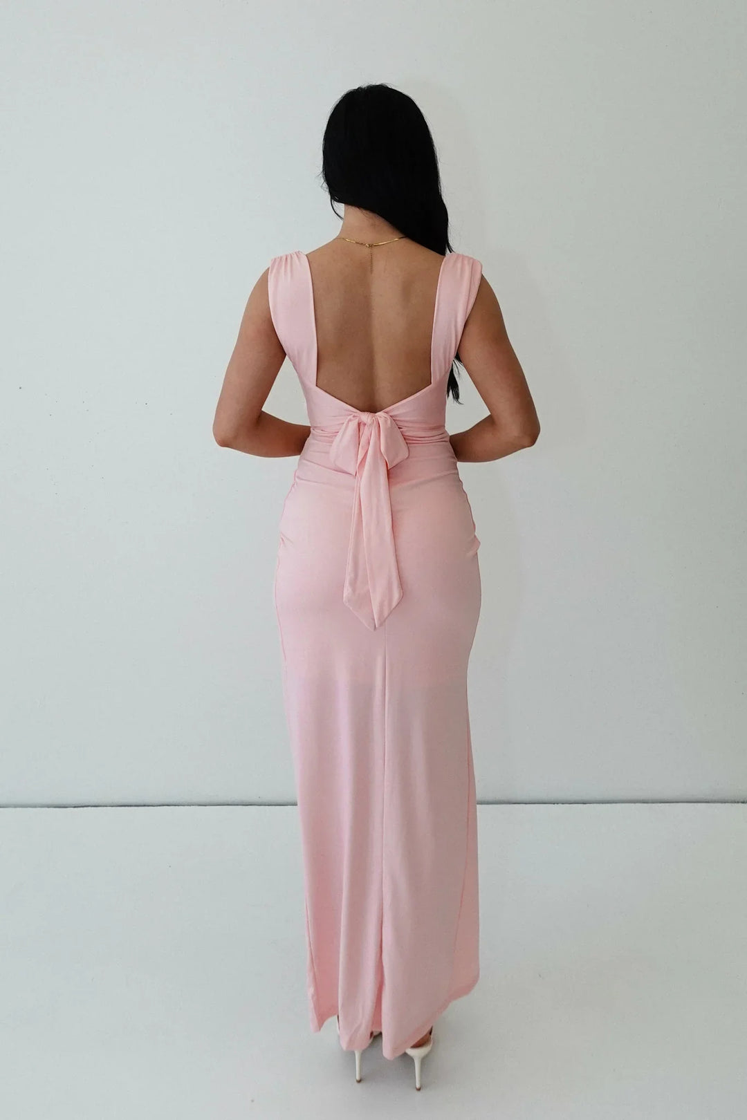 Claire™ Ruched Slit Dress