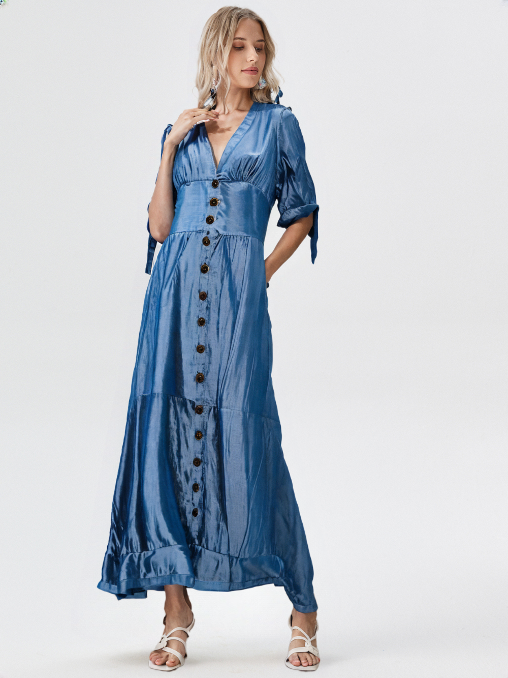 Amélie™ | Shiny Denim Dress