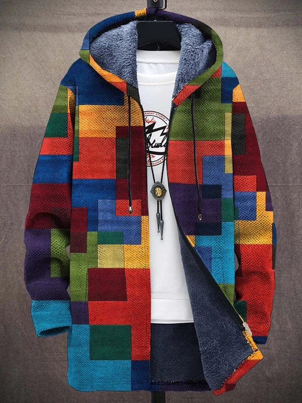 Carys™ – Vibrant Mosaic Knit Cardigan