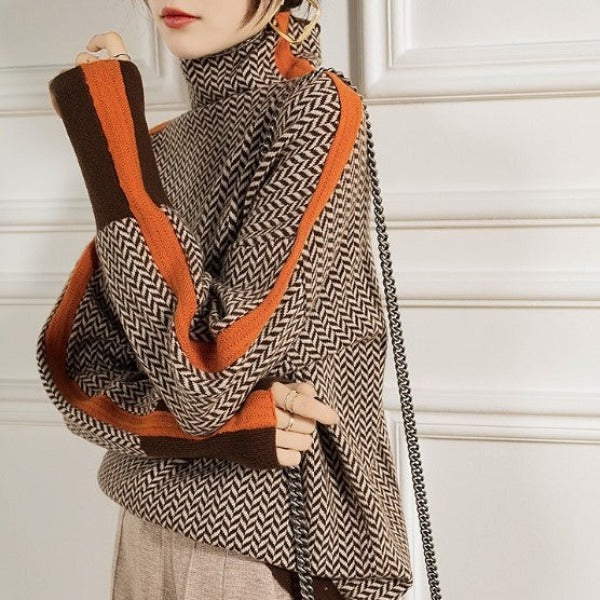 Juliette™ - Herringbone Turtleneck