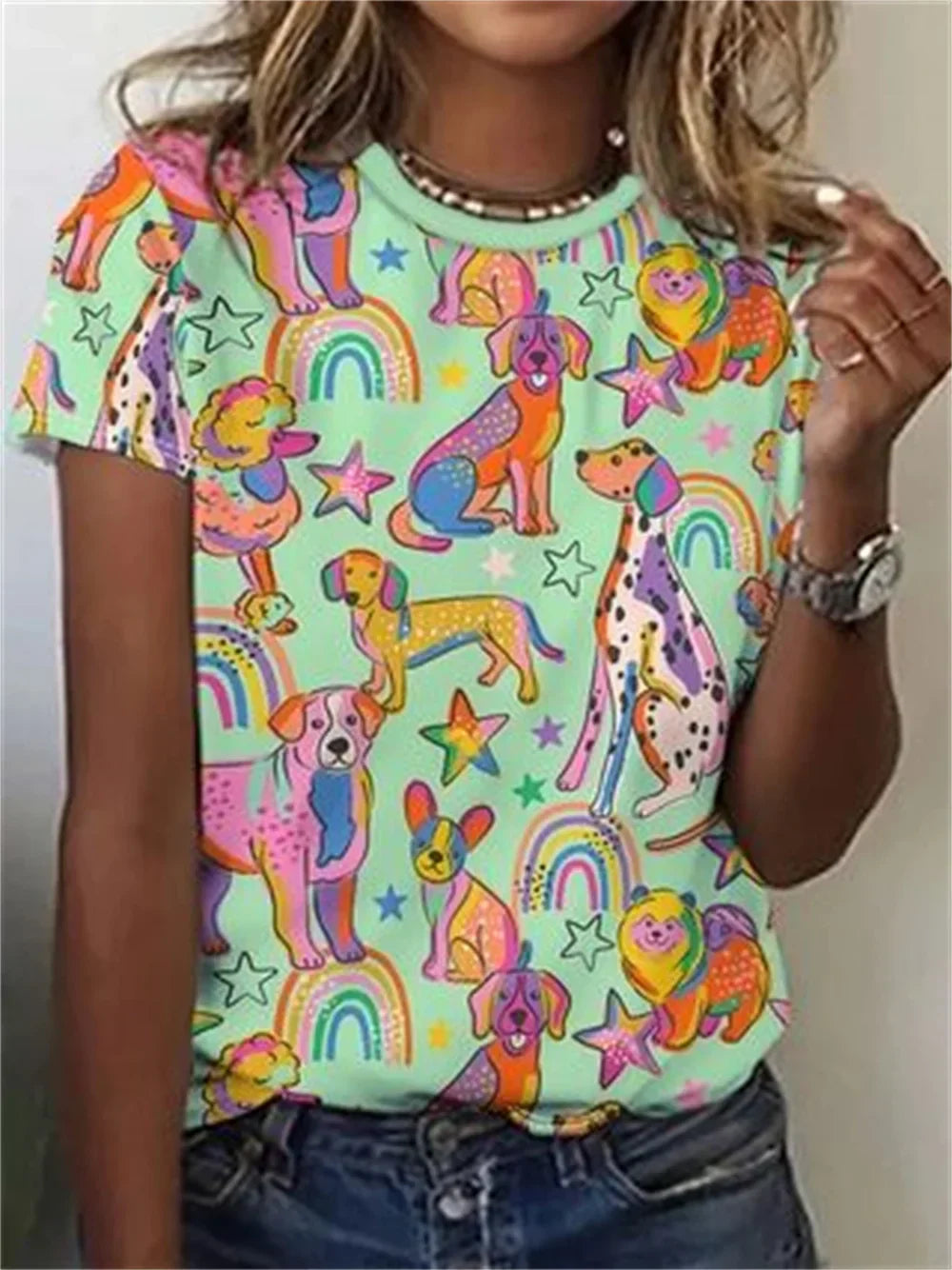 Zosia -  Animal Print Nature-Inspired Top