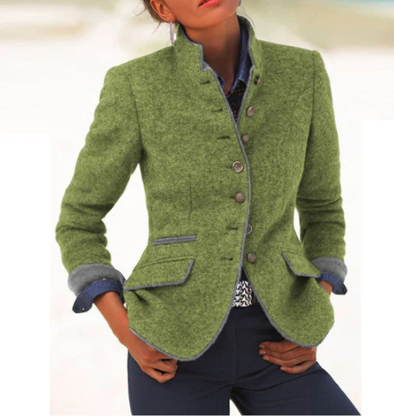 Elise™ – High-Neck Elegance Cardigan