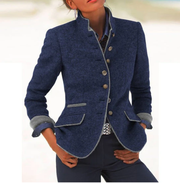 Elise™ – High-Neck Elegance Cardigan