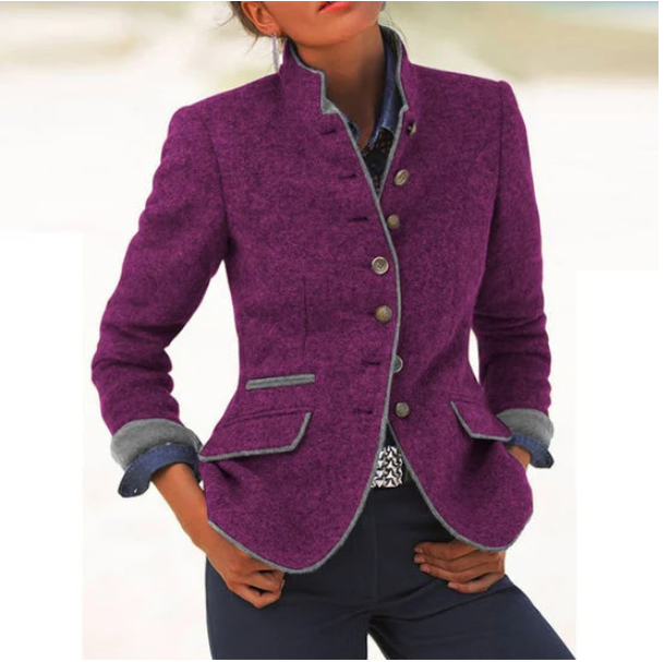 Elise™ – High-Neck Elegance Cardigan
