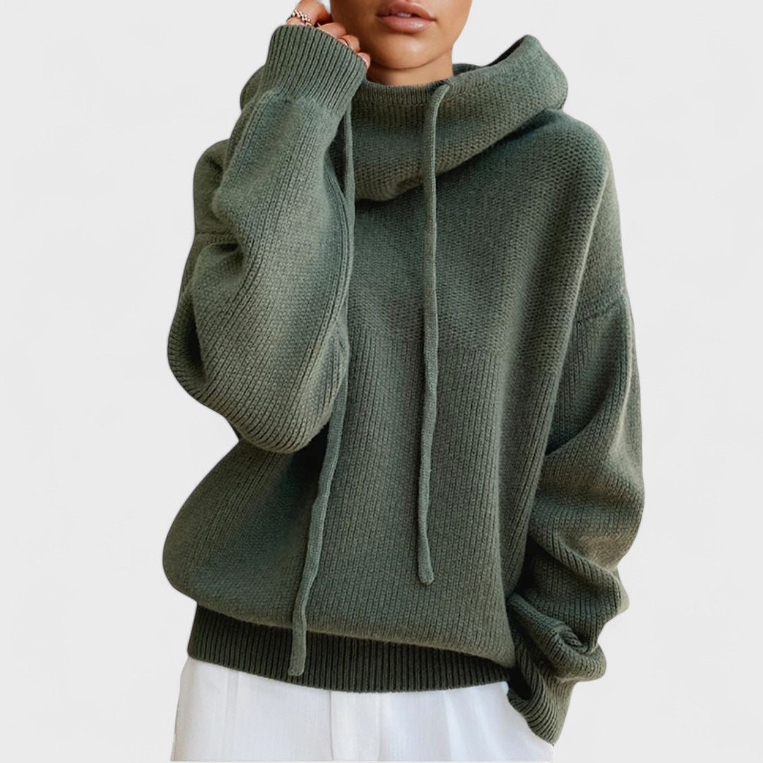 Charlotte™ – Merino Wool Knit Hoodie