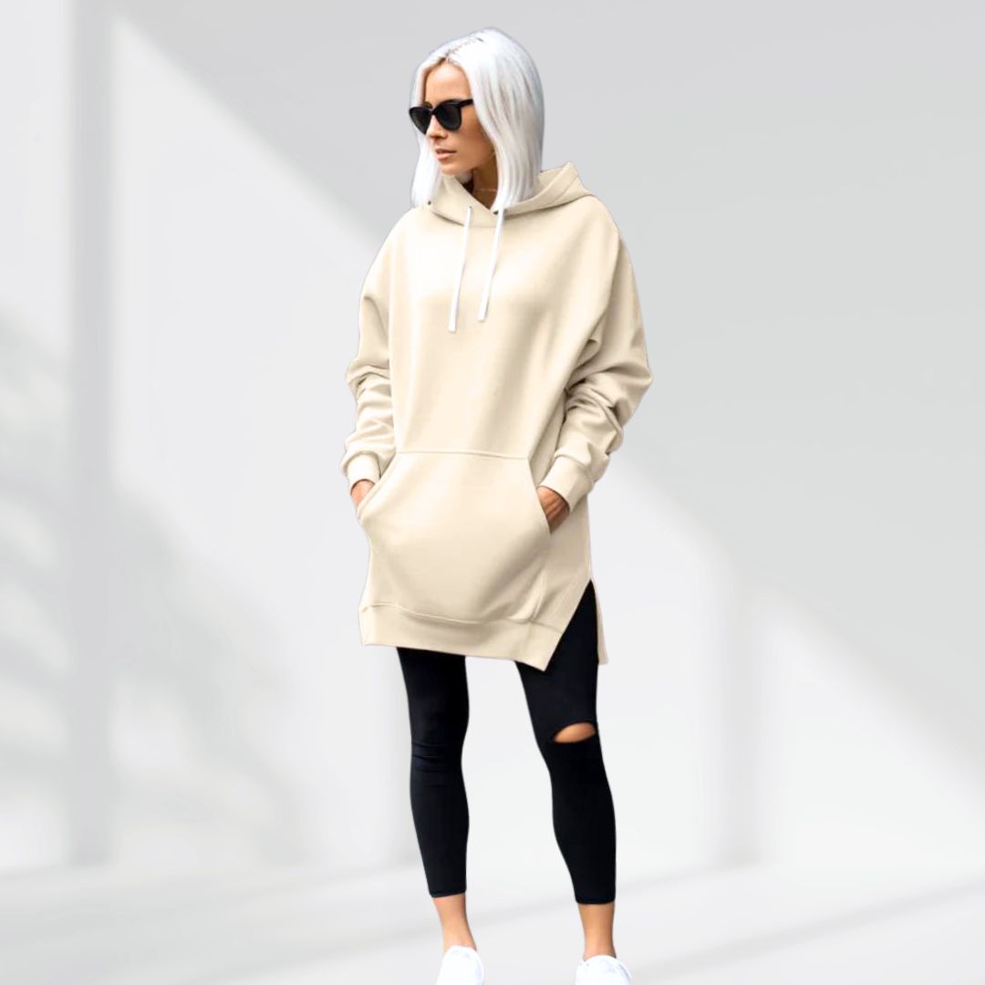 Olivia – Oversized Hoodie Dress With Pockets