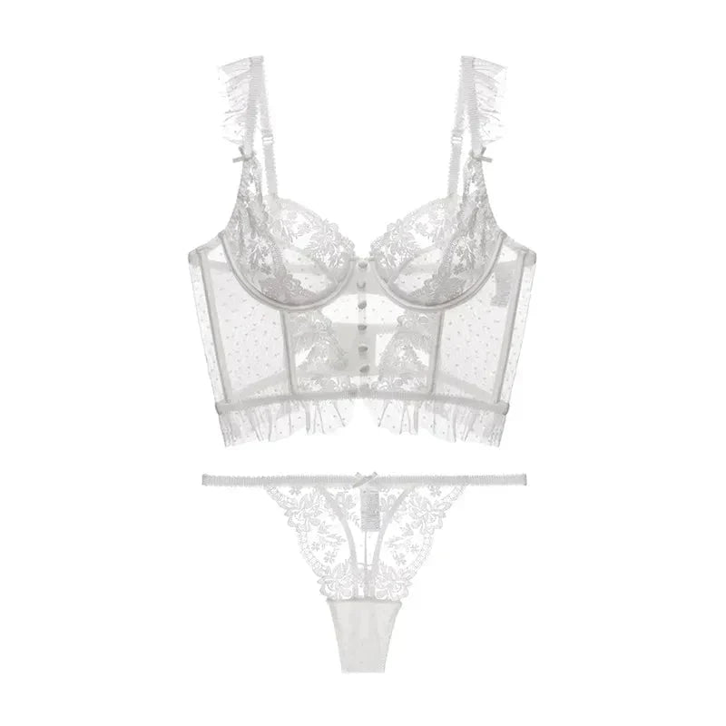 Daria - French Lace Push-Up Bra & Panty Set
