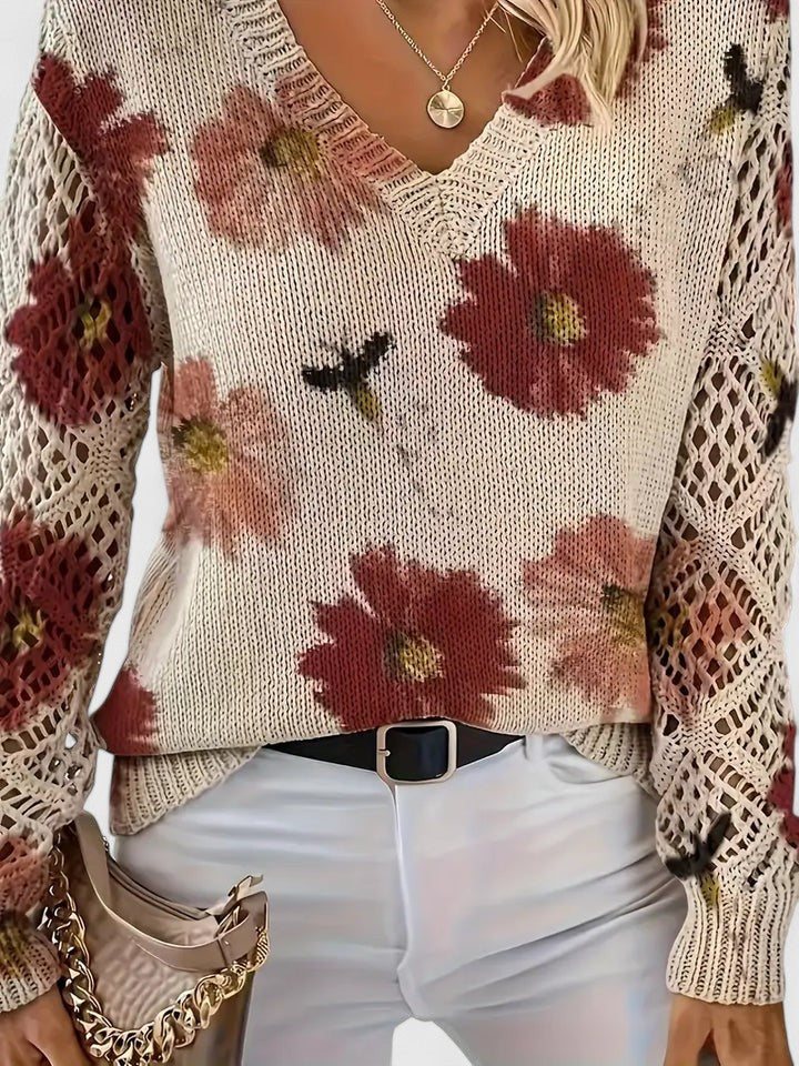Olivia | Elegant jumper with floral design