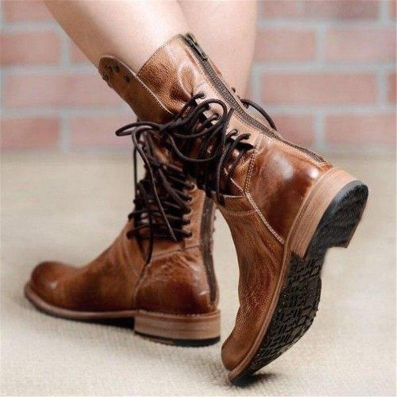 Willow™ - Vintage Lace-Up Ankle Boots