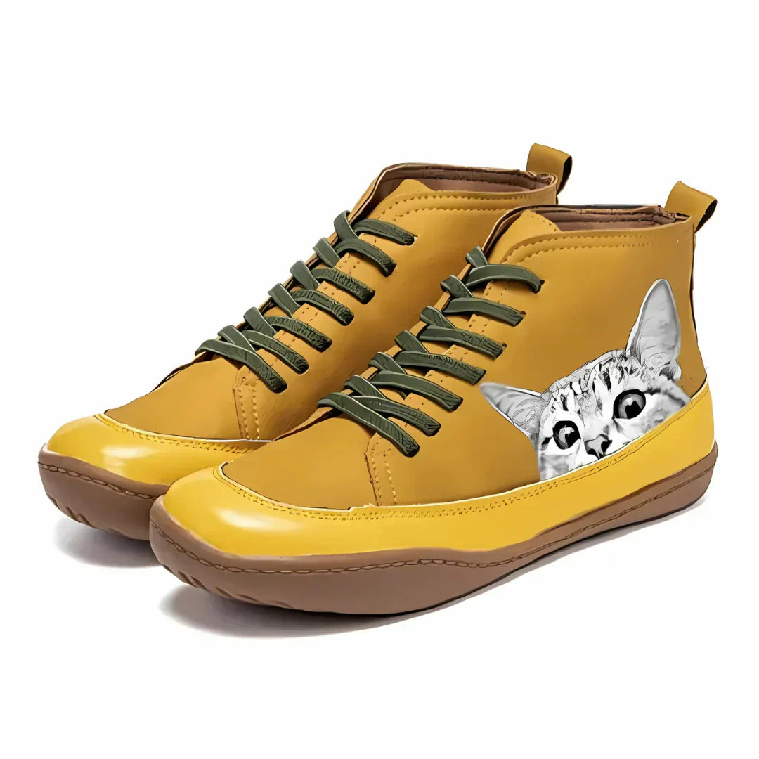 Aria™ – Playful Cat-Art Boots