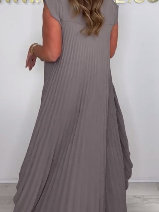 Liora™ – Pleated Elegance Two-Piece Set