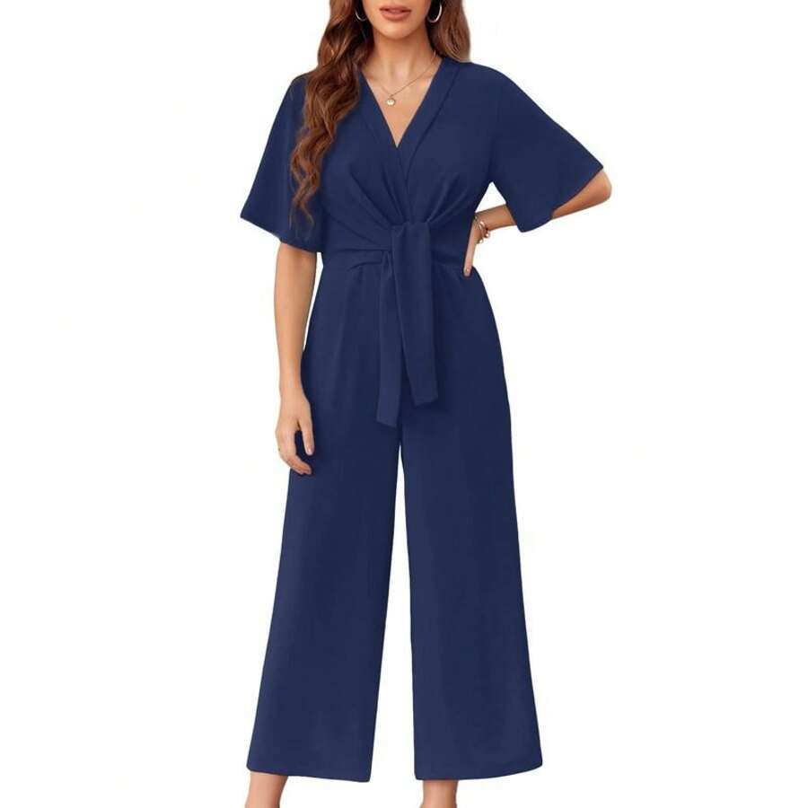 Nerina™ – Soft Tie Knot Jumpsuit