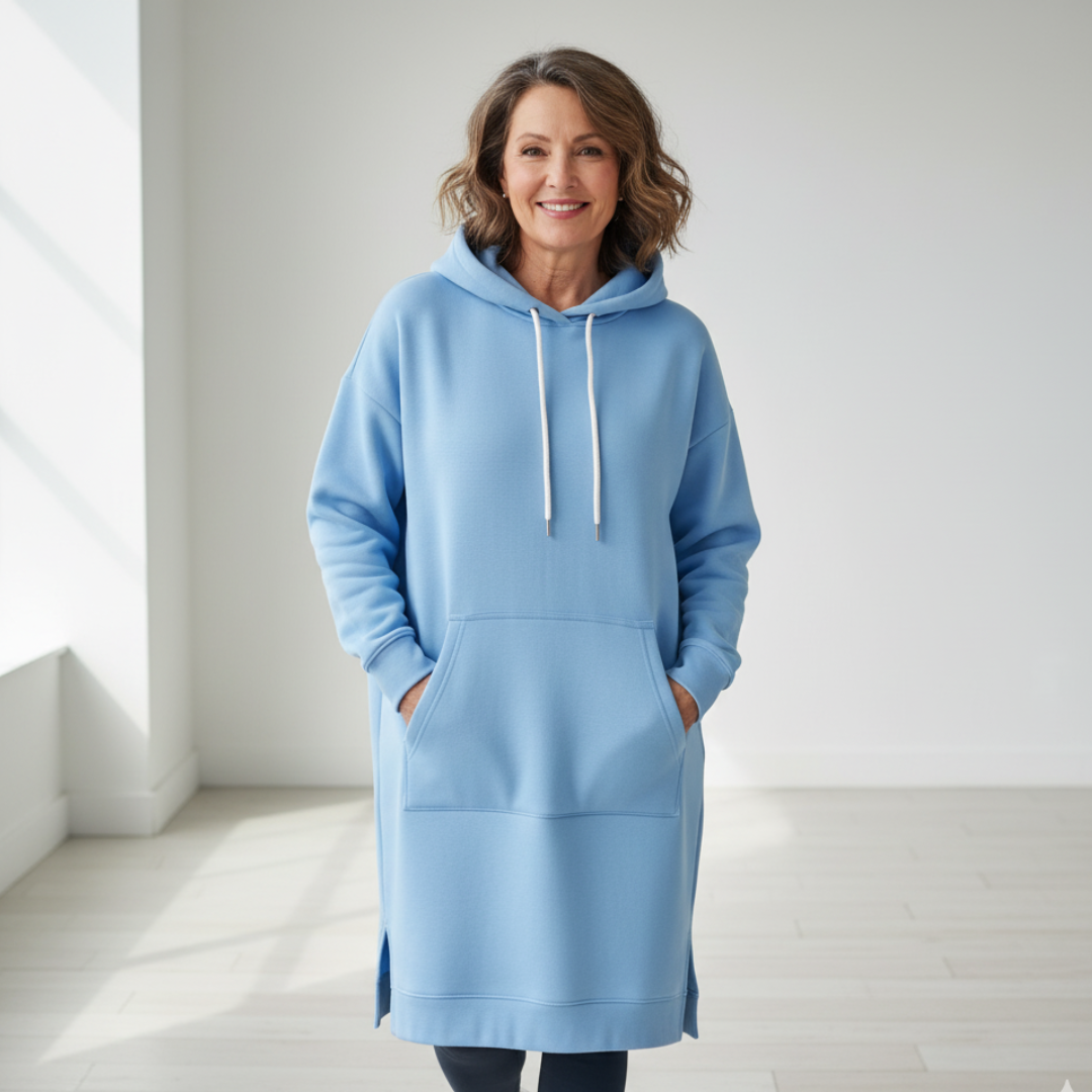Olivia – Oversized Hoodie Dress With Pockets