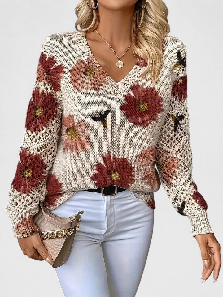 Olivia | Elegant jumper with floral design