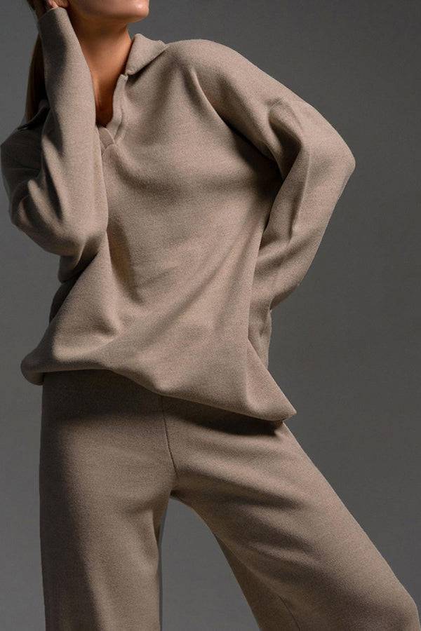 Camille – Soft Knit Polo Set