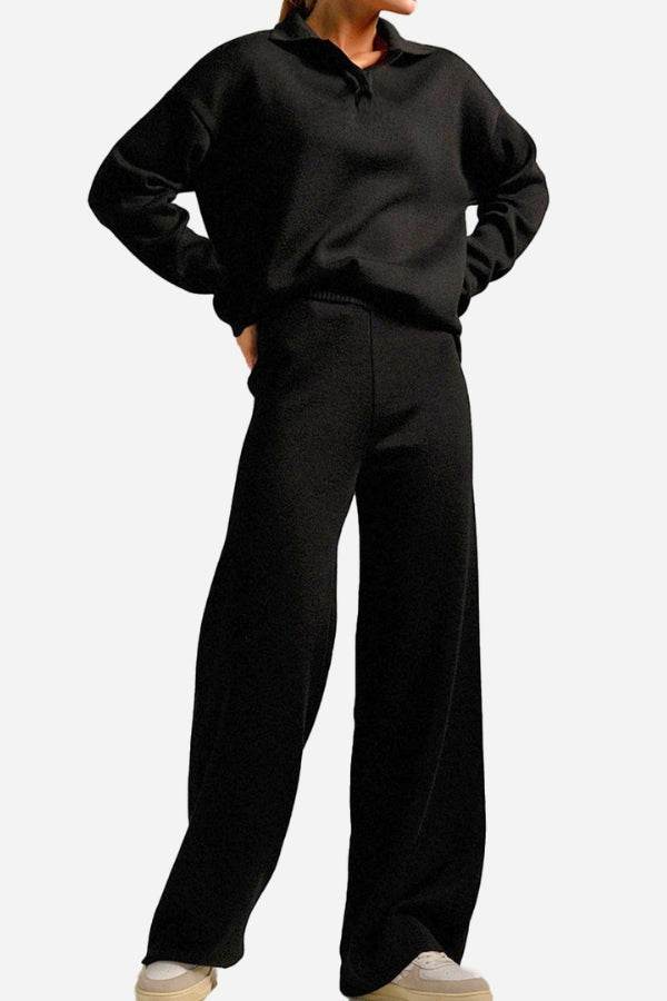 Camille – Soft Knit Polo Set