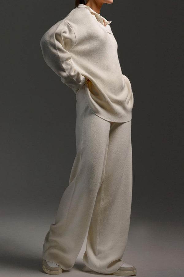 Camille – Soft Knit Polo Set