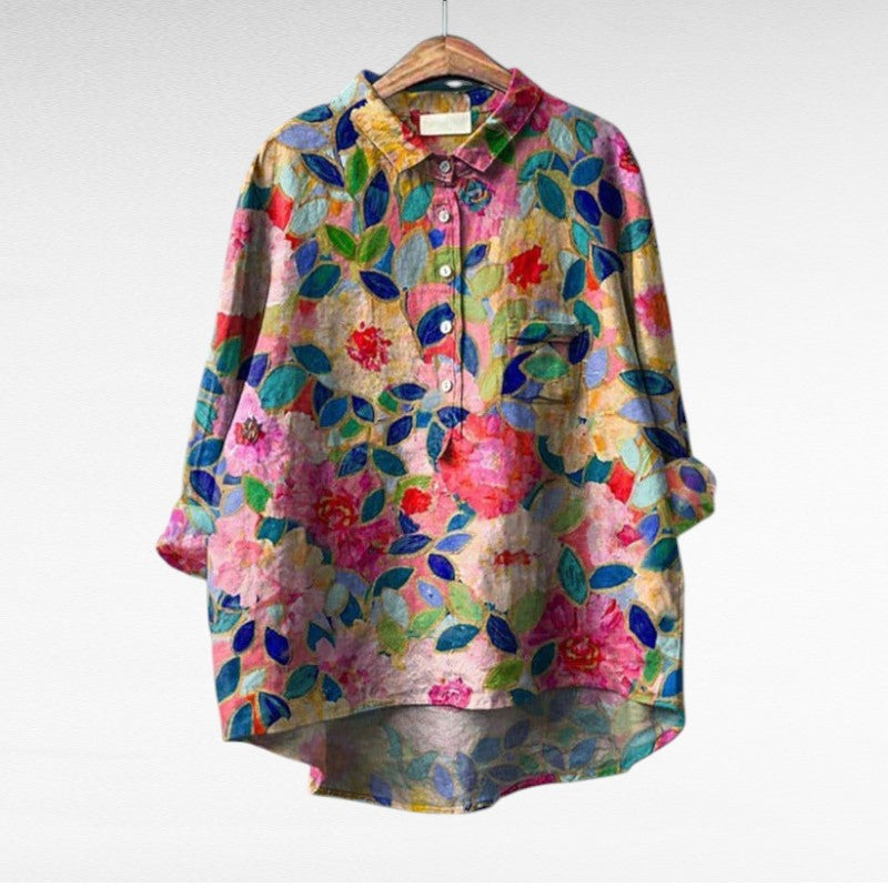 Sophie – Vintage Floral Blouse