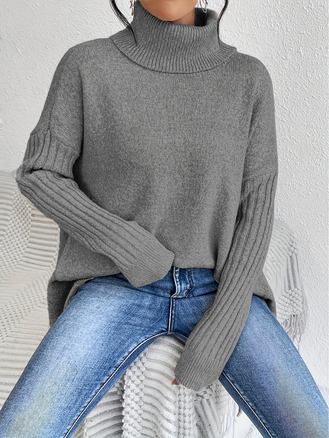 Lena™ - High Neck Sweater