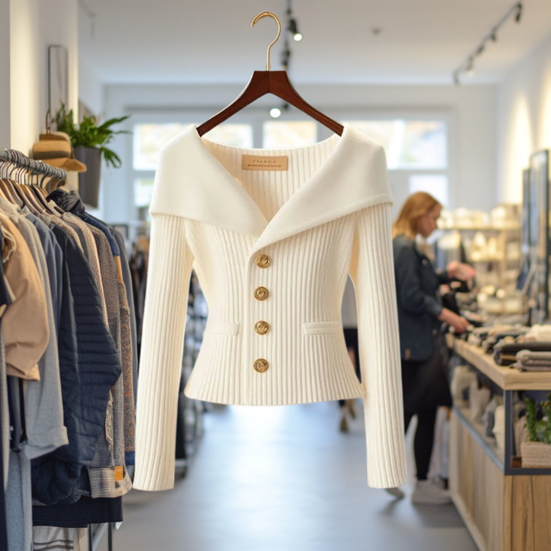 Celene™ – Elegant Knit Blazer