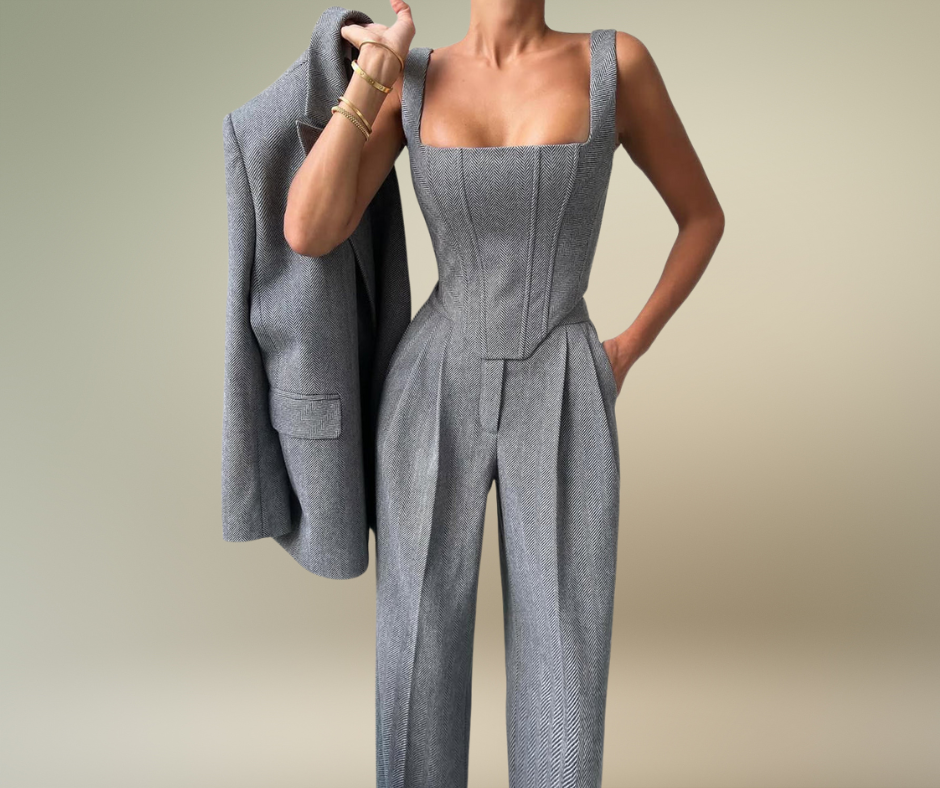 Dolce™ - Three-Piece Set with Double-Breasted Blazer