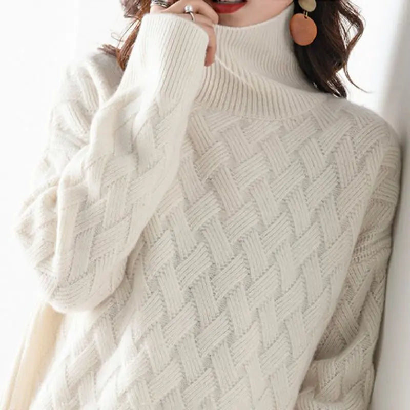 Isolde™ – Soft Knit High-Neck Sweater