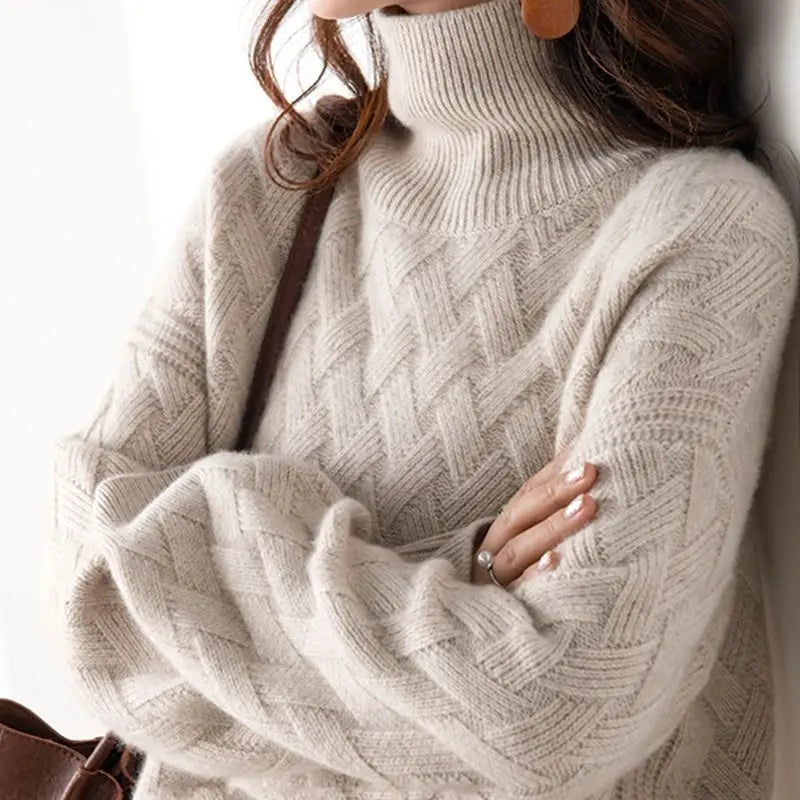 Isolde™ – Soft Knit High-Neck Sweater
