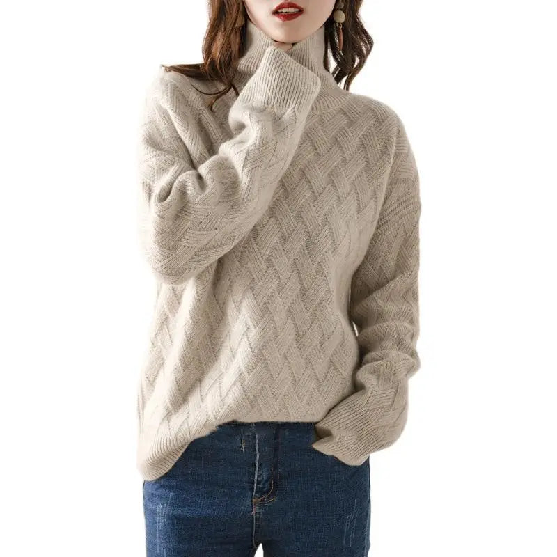 Isolde™ – Soft Knit High-Neck Sweater