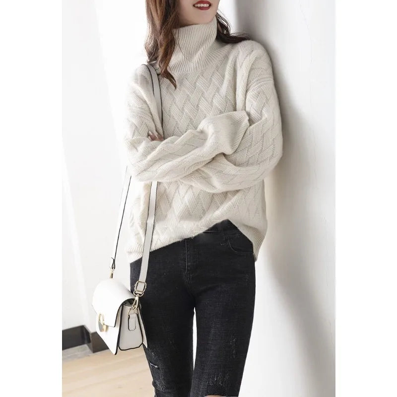 Isolde™ – Soft Knit High-Neck Sweater
