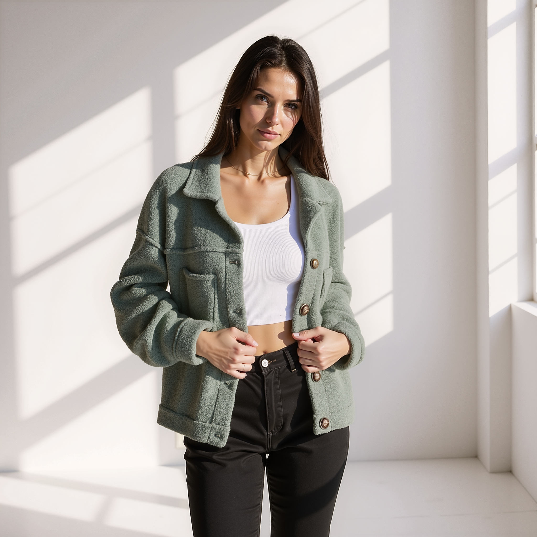 Nolya™ - Fleece Fall Jacket