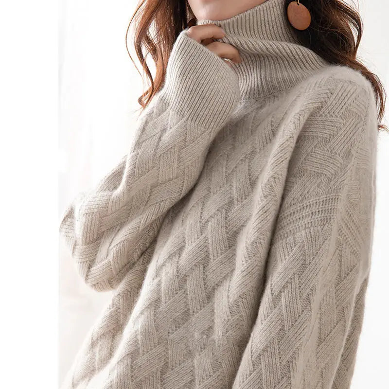 Isolde™ – Soft Knit High-Neck Sweater