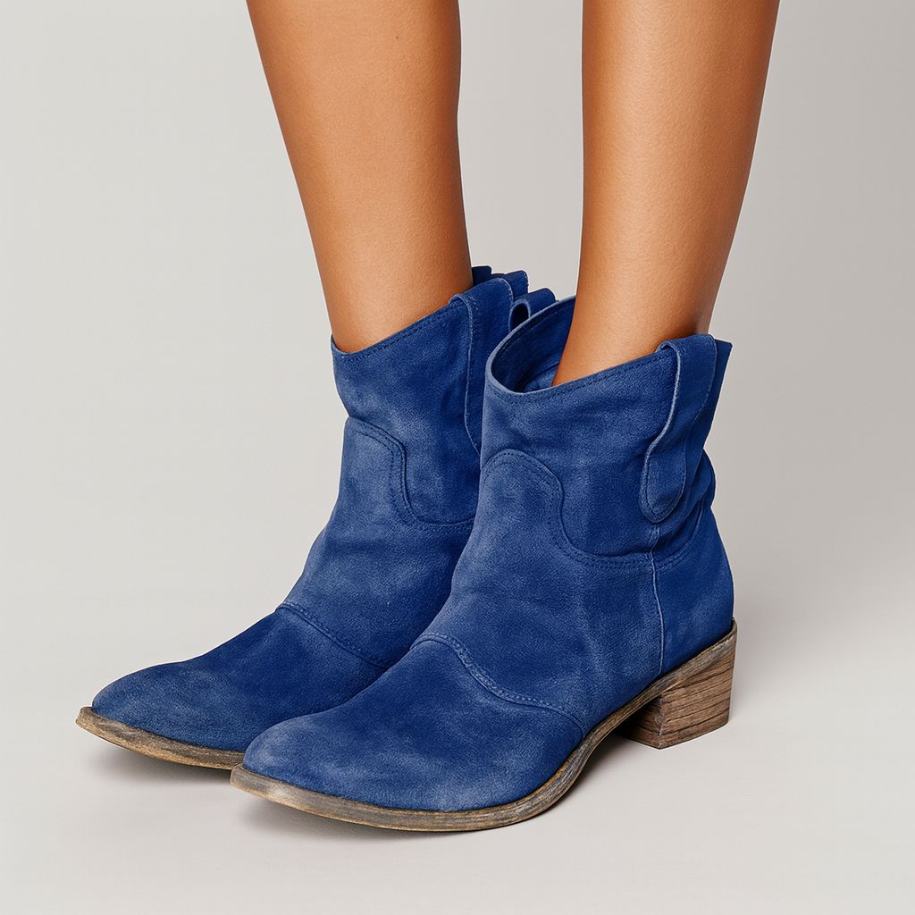 Celine | Western Suede Booties