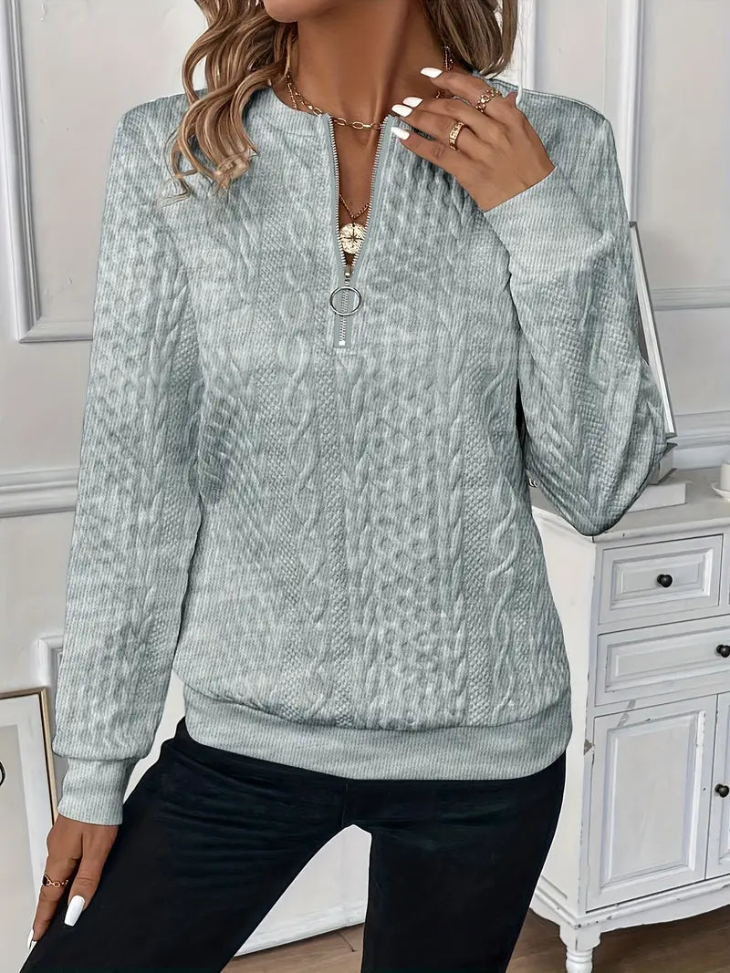 Emily | Cozy Zip Sweater