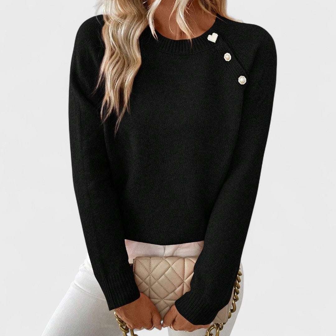 Aislyn™ – Modern One-Shoulder Knit Pullover