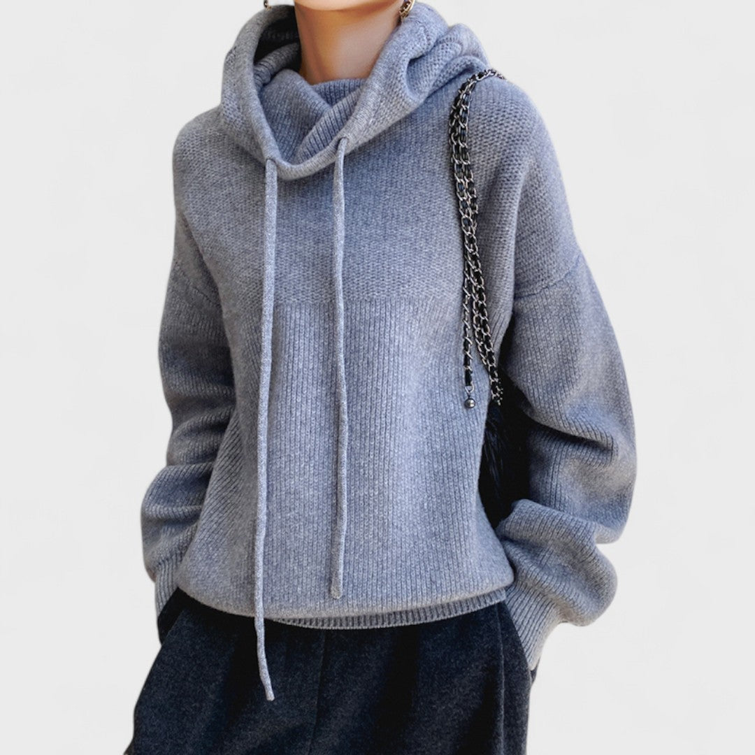Charlotte™ – Merino Wool Knit Hoodie