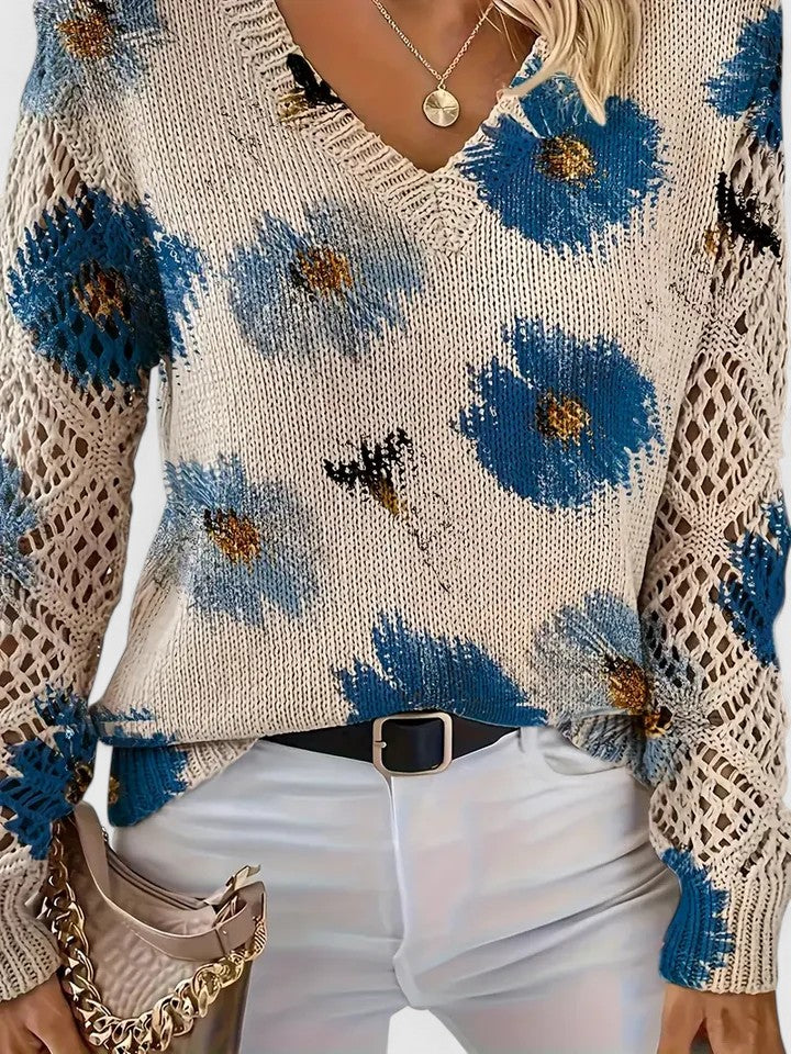 Olivia | Elegant jumper with floral design