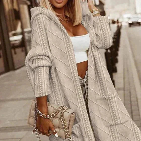 Noelia | Extended Length Hooded Cardigan