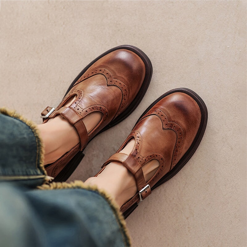 Liora™ - Elegant Leather Loafers
