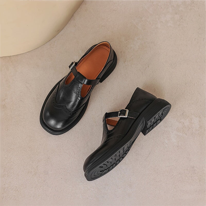 Liora™ - Elegant Leather Loafers