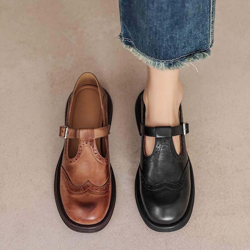 Liora™ - Elegant Leather Loafers