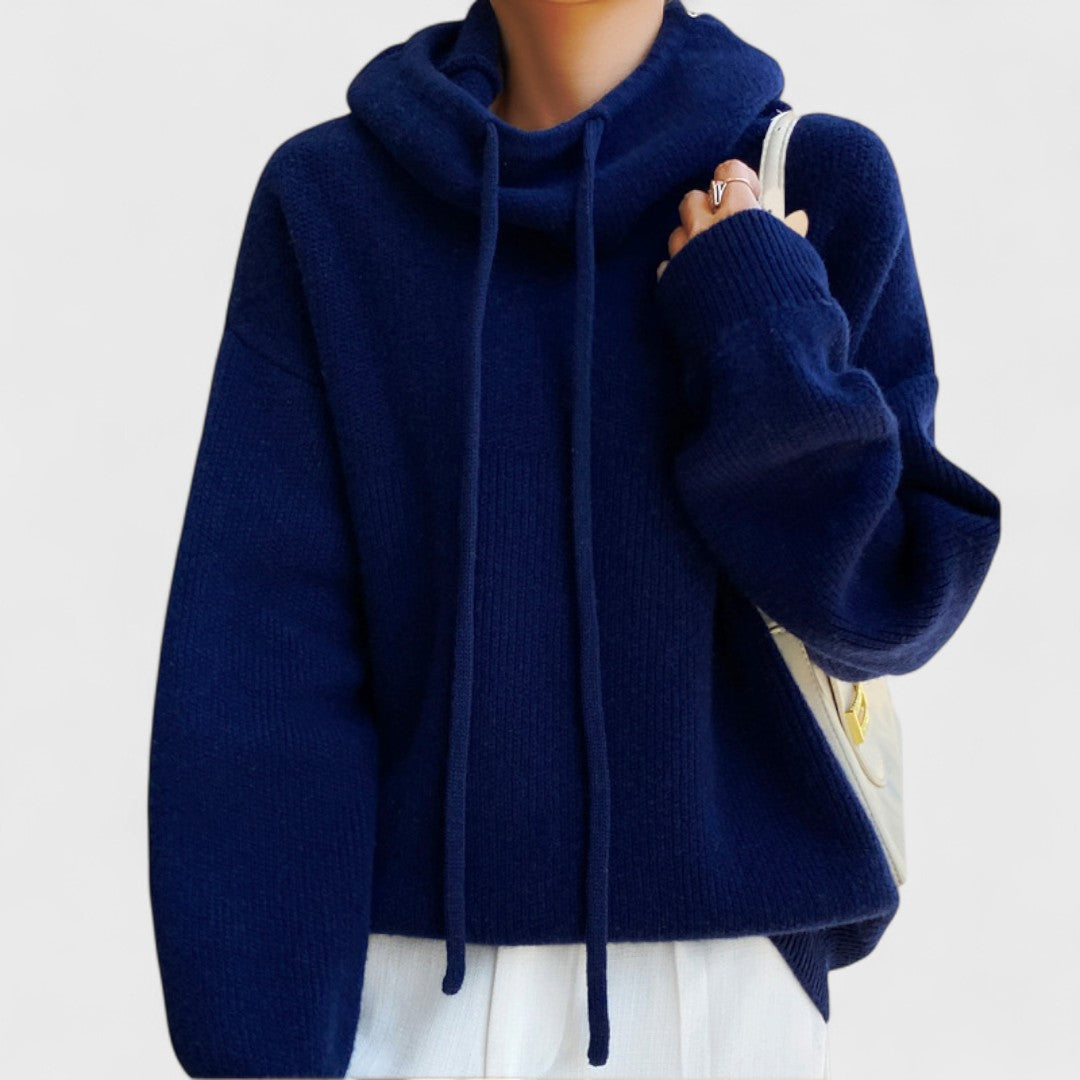 Charlotte™ – Merino Wool Knit Hoodie